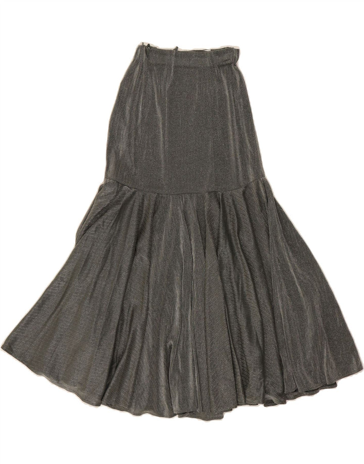 VINTAGE Womens Maxi Skirt W24 XS Grey Polyamide Vintage Vintage and Second-Hand Vintage from Messina Hembry 