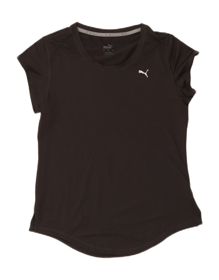 Puma Cloudspun T-Shirt Top UK 12 Medium Sort Polyester