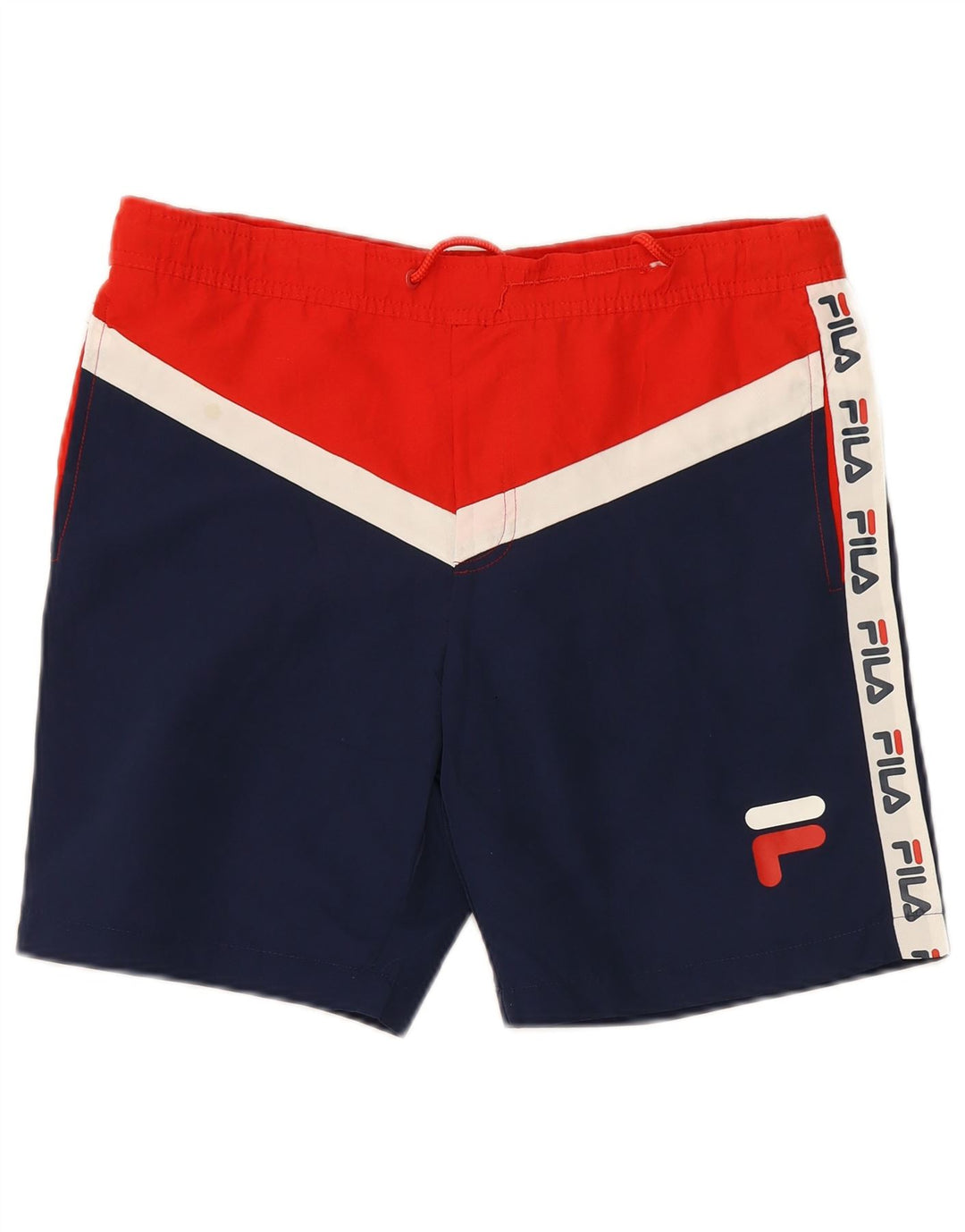 Fila Grafiske badeshorts til mænd Small Blue Colourblock Polyester