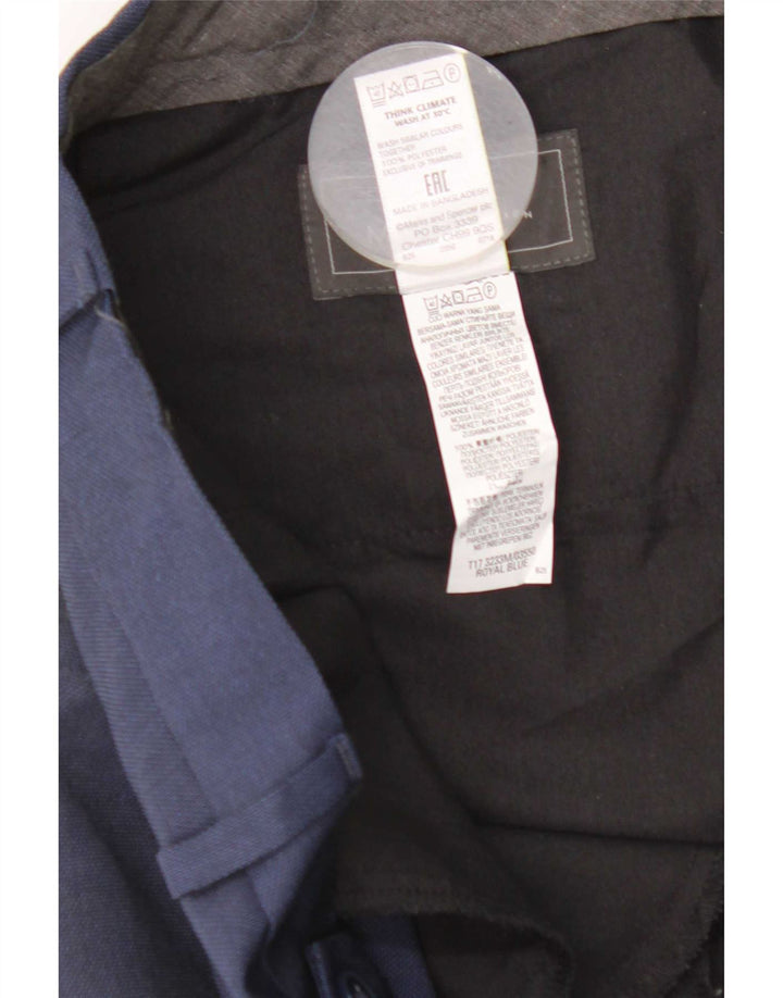 Marks & Spencer Herre Regular Fit Suit Bukser W40 L29 Marineblå polyester