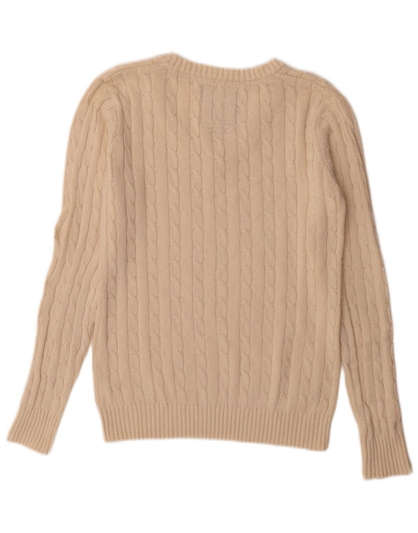 Kangol Dame V-hals sweater UK 10 Small Beige