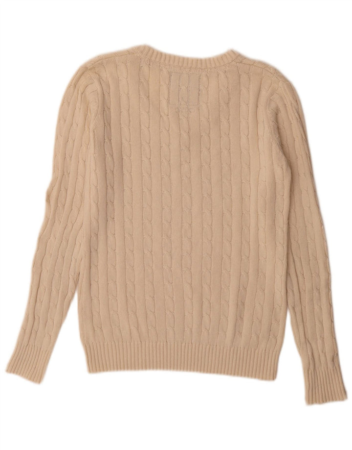 Kangol Dame V-hals sweater UK 10 Small Beige