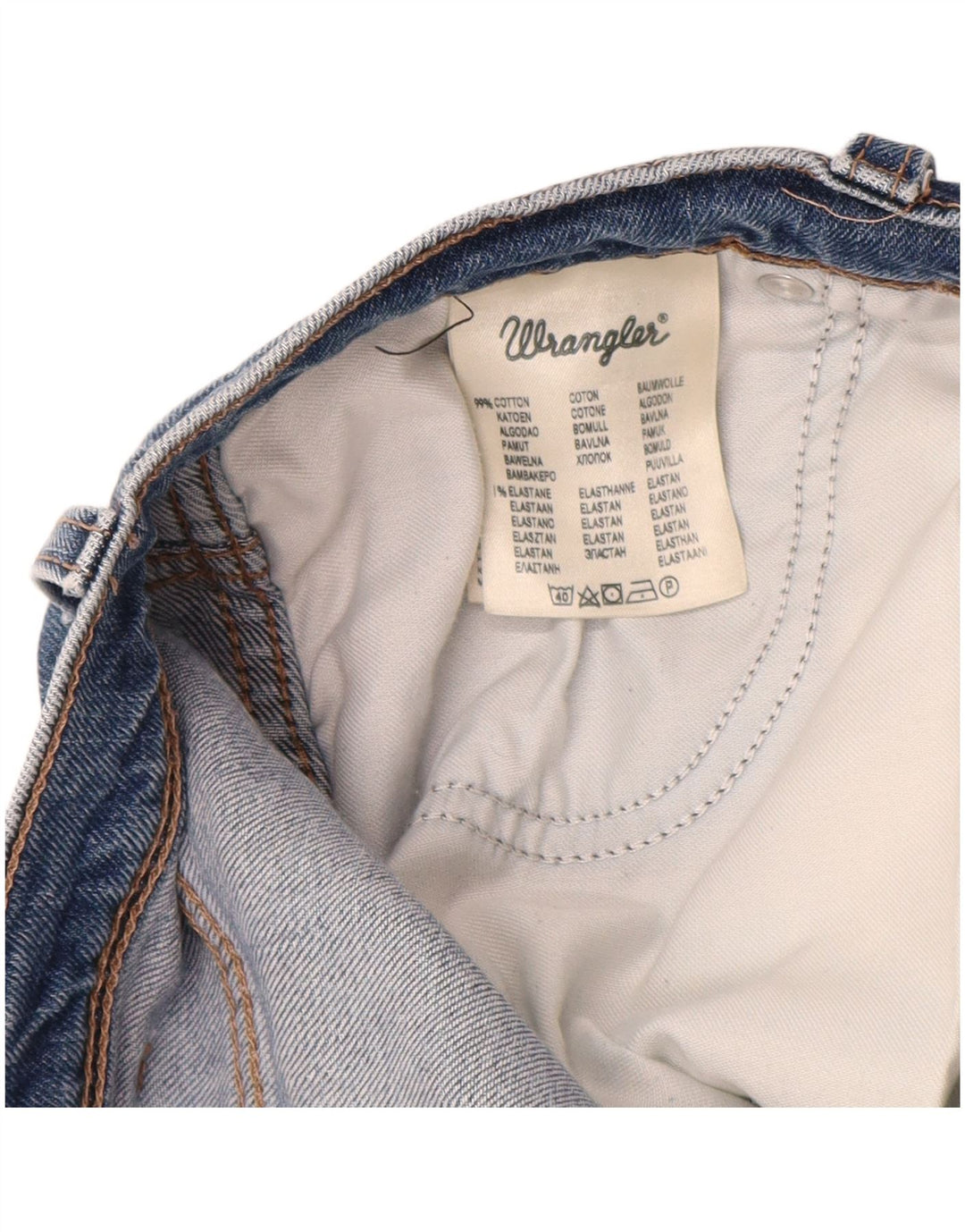 WRANGLER Herre Regular Fit Straight Jeans W34 L30 Blå Bomuld