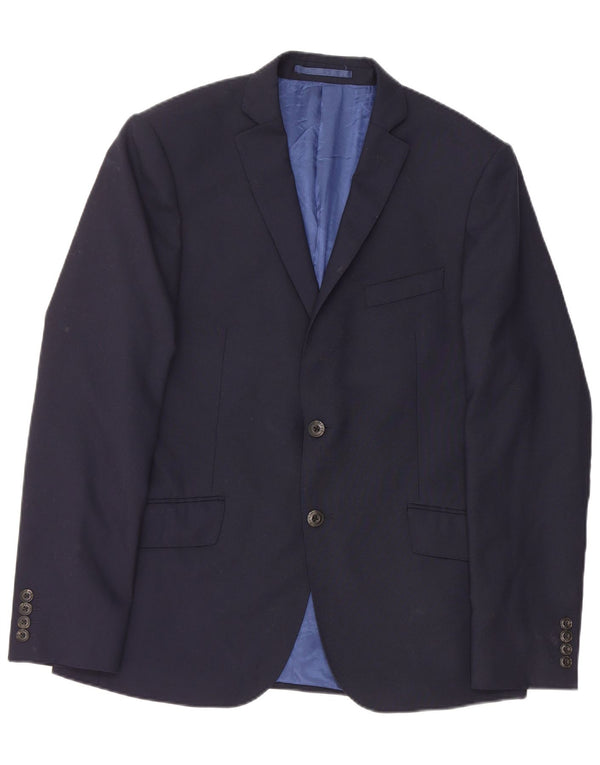 Marks & Spencer Herre 2 Button Slim Blazer Jacket UK 40 Medium Navy Blue