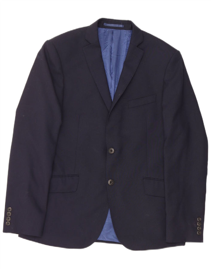 Marks & Spencer Herre 2 Button Slim Blazer Jacket UK 40 Medium Navy Blue