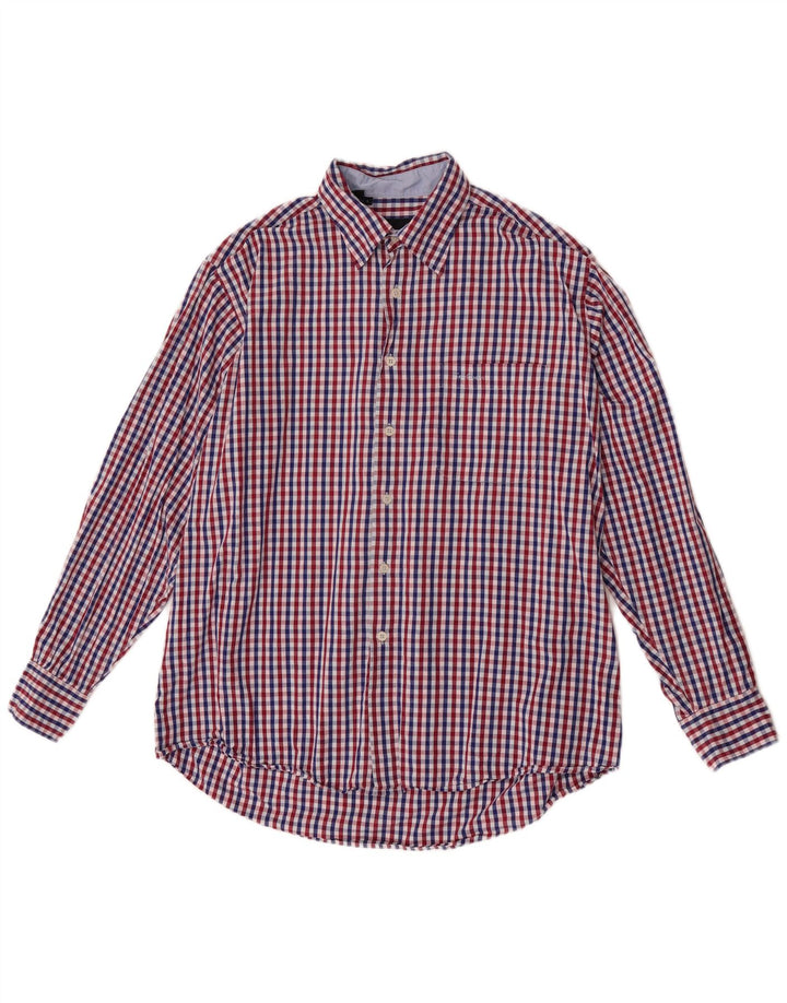 Pierre Cardin Herreskjorte Stor rød Gingham Bomuld