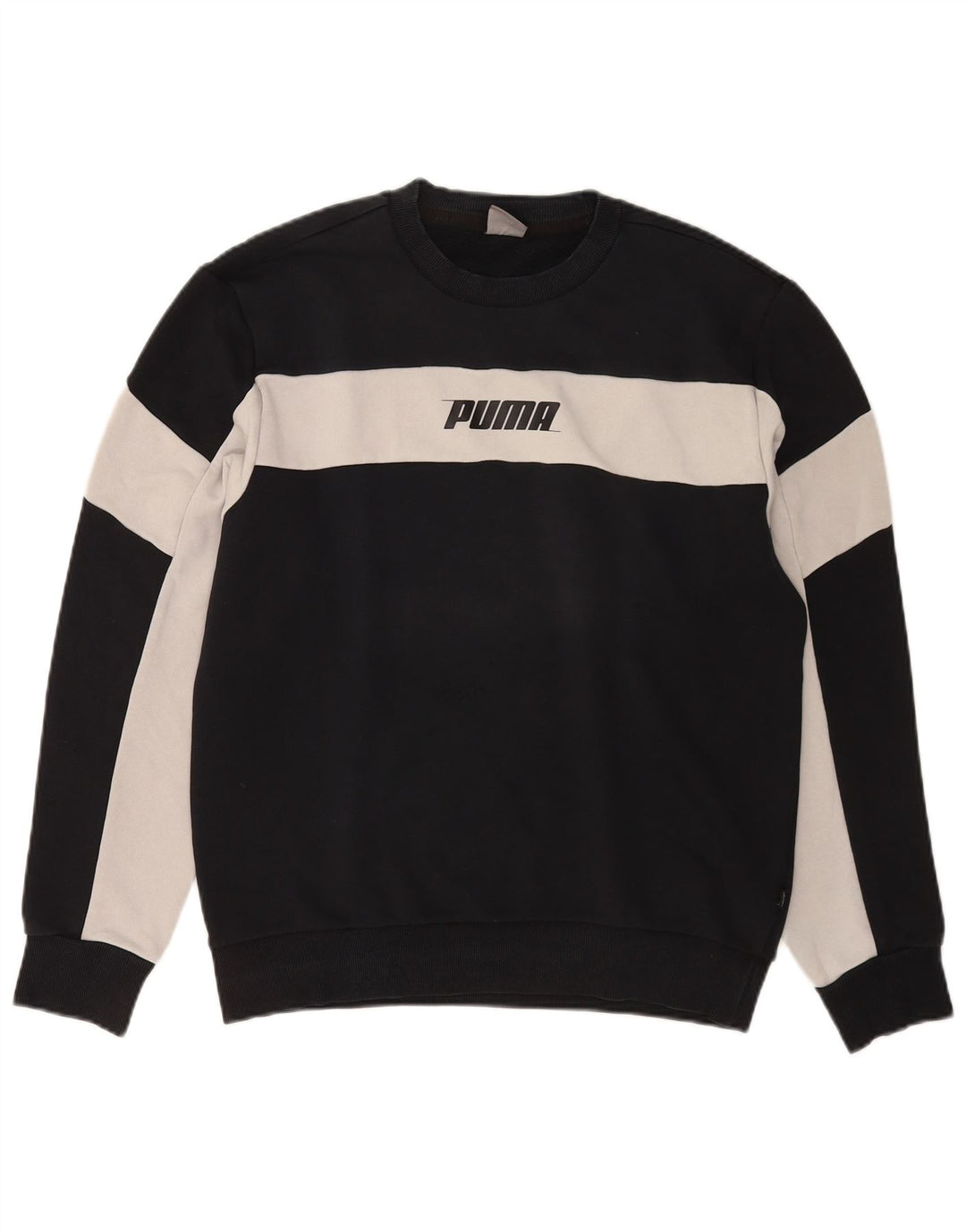 Puma Sweatshirt til mænd Medium Sort Colourblock Bomuld