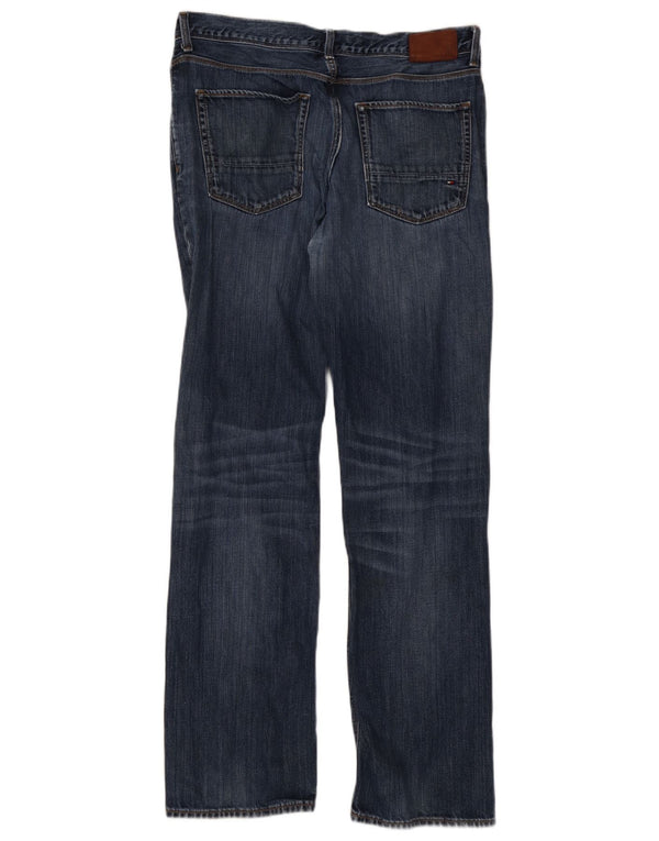 Tommy Hilfiger Herre Mercer Straight Jeans W34 L32 Marineblå Bomuld