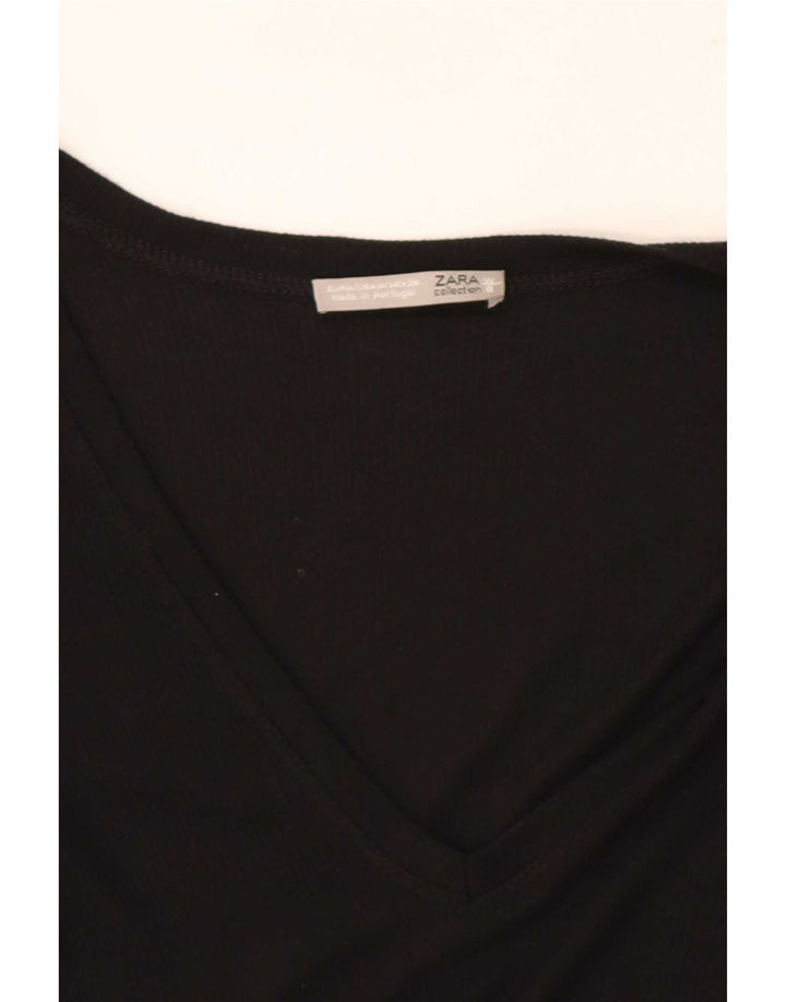 Zara Dametop Langærmet UK 12 Medium Sort