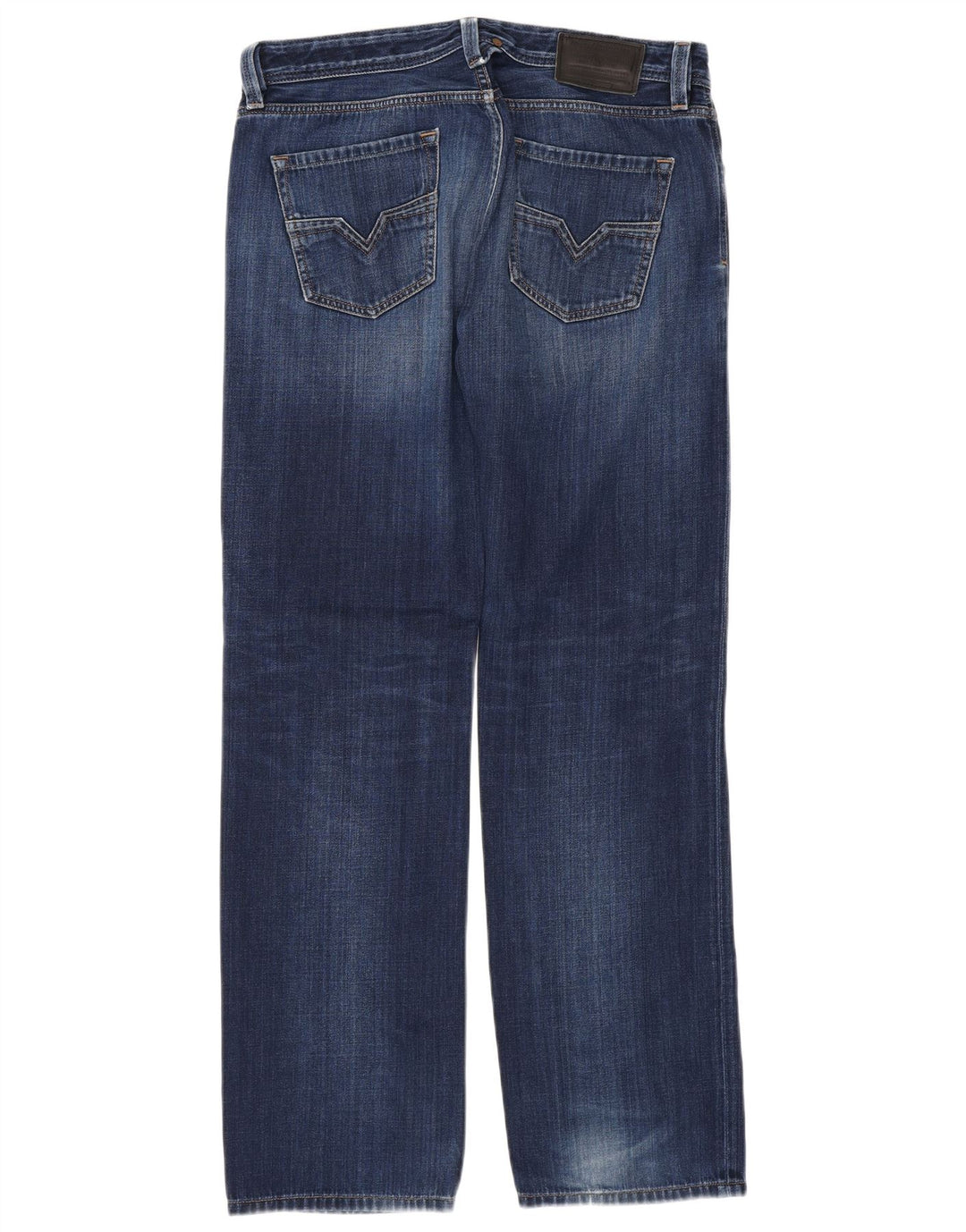 DIESEL Herre Larkee Regular Straight Jeans W33 L32 Marineblå Bomuld