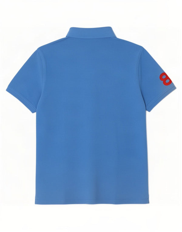 Tommy Hilfiger Herre Grafisk Custom Fit Polo Shirt XL Blå Bomuld
