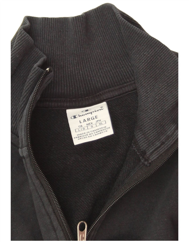 Champion Kvinder Oversized Grafisk Sweatshirt Jumper UK 16 Large Sort