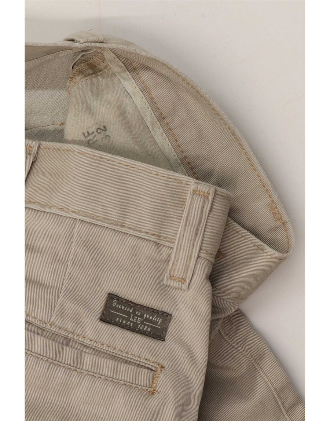 Lee Straight Chino Bukser til mænd W32 L29 Beige