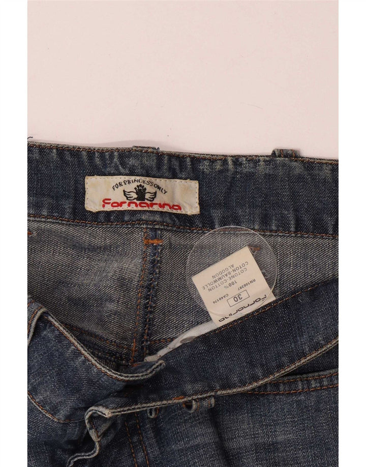 Fornarina denimshorts til kvinder W30 Mellemblå bomuld
