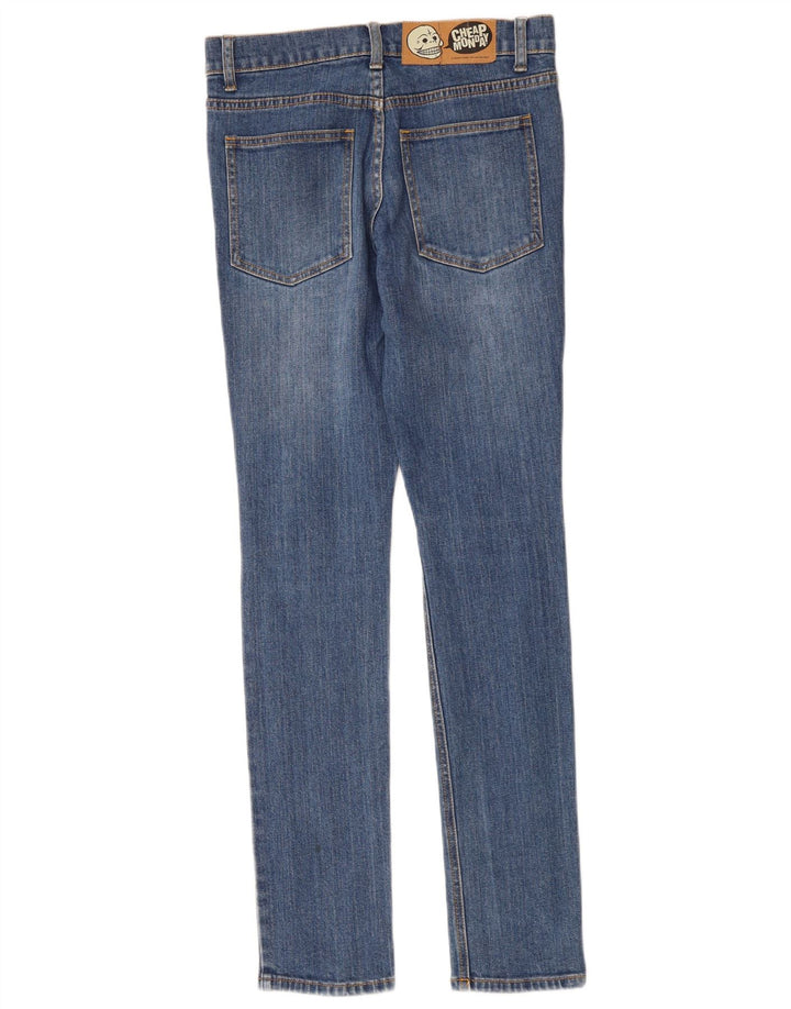 BILLIG MANDAG Dame Skinny Jeans W27 L32 Blå Bomuld