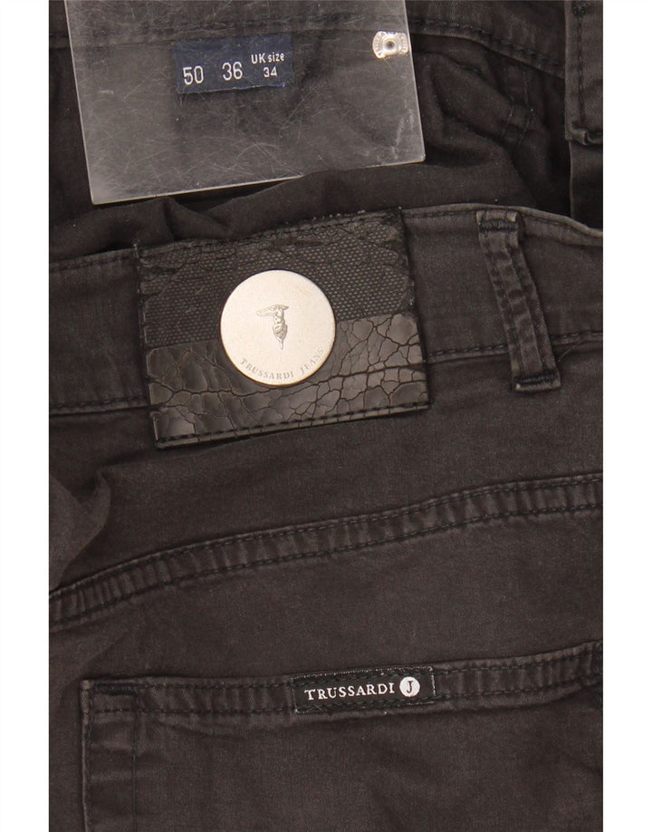 Trussardi Straight Jeans til mænd W34 L28 Sort
