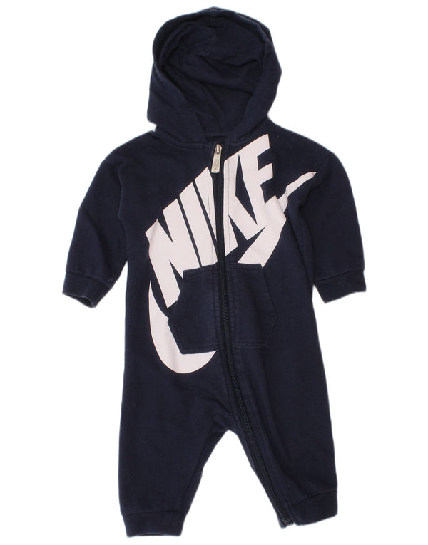Nike Baby Boys Grafisk Jumpsuit med hætte 6-9 måneder marineblå