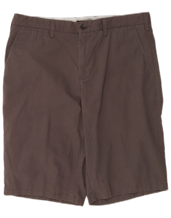 Marks & Spencer Chino Shorts til mænd W34 Large Grå Bomuld