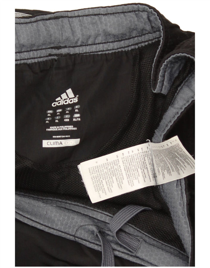 Adidas Herre Climacool Tracksuit Bukser XL Sort Colourblock Polyester