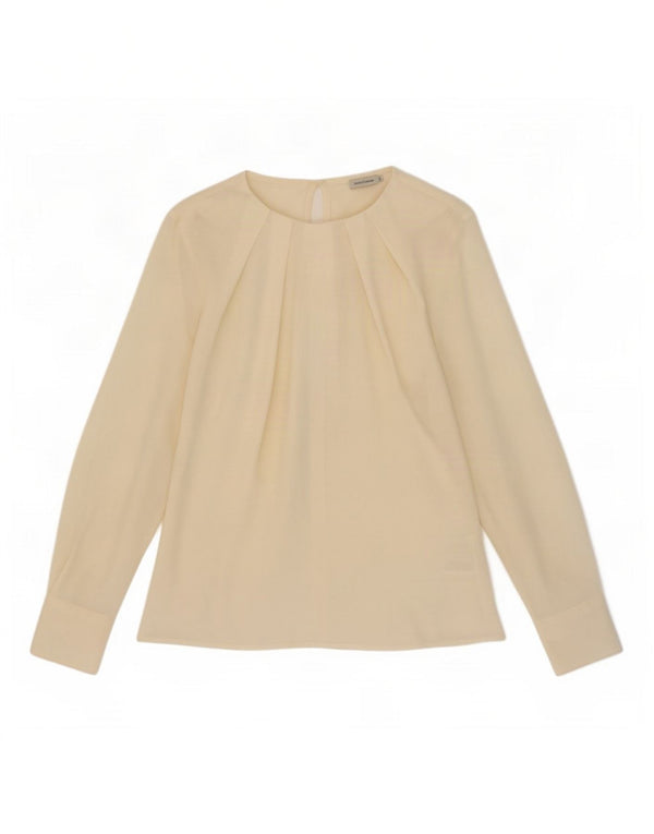 Henry Cottons Dame Langærmet Bluse Top IT 44 Medium White Polyester
