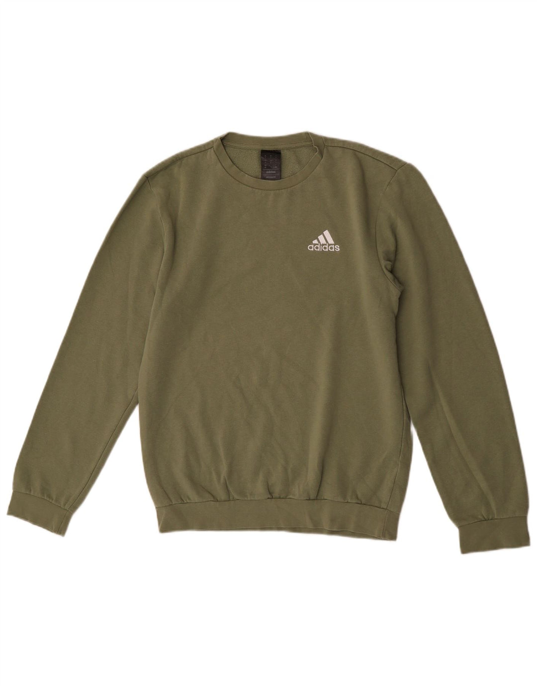Adidas Sweatshirt til mænd, lille grøn bomuld