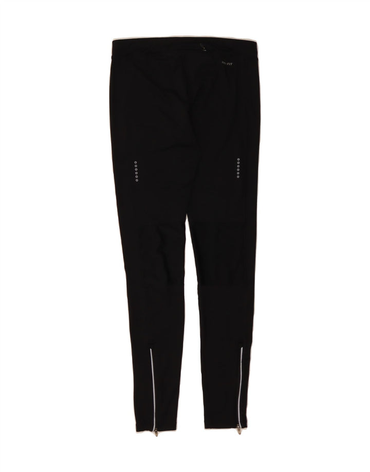NIKE Womens Dri Fit Leggings UK 12 Medium  Black Vintage Nike and Second-Hand Nike from Messina Hembry 