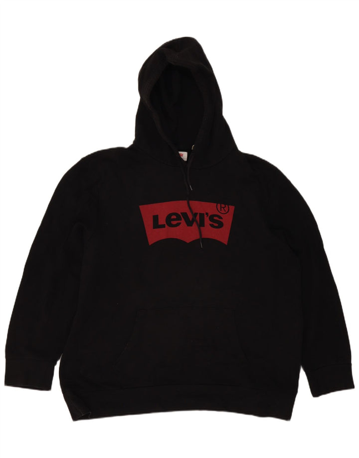 Levi's Grafisk hættetrøje til mænd 2XL sort bomuld