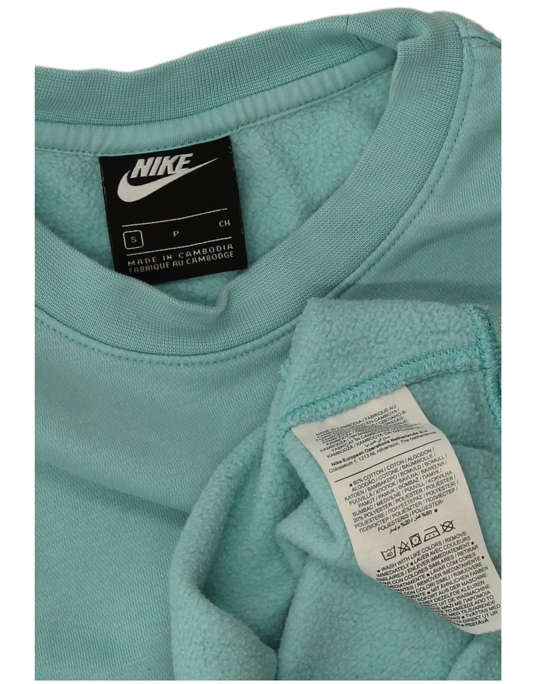 Nike Sweatshirt til mænd, lille turkis bomuld