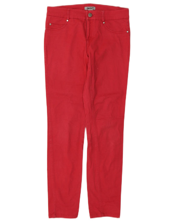 Dkny Dame Slim Jeans US 2 XS W28 L28 Rød Bomuld