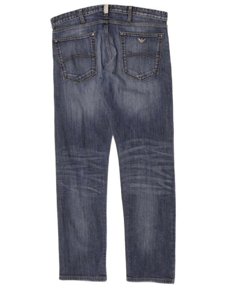 Armani Dame Slim Jeans W33 L31 Blå Bomuld