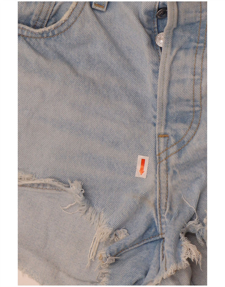 Levi's Womens 501 denimshorts W27 Små blå bomuld