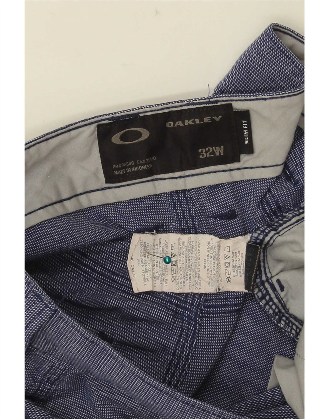 Oakley Herre Casual Shorts W32 Medium Blue Bomuld