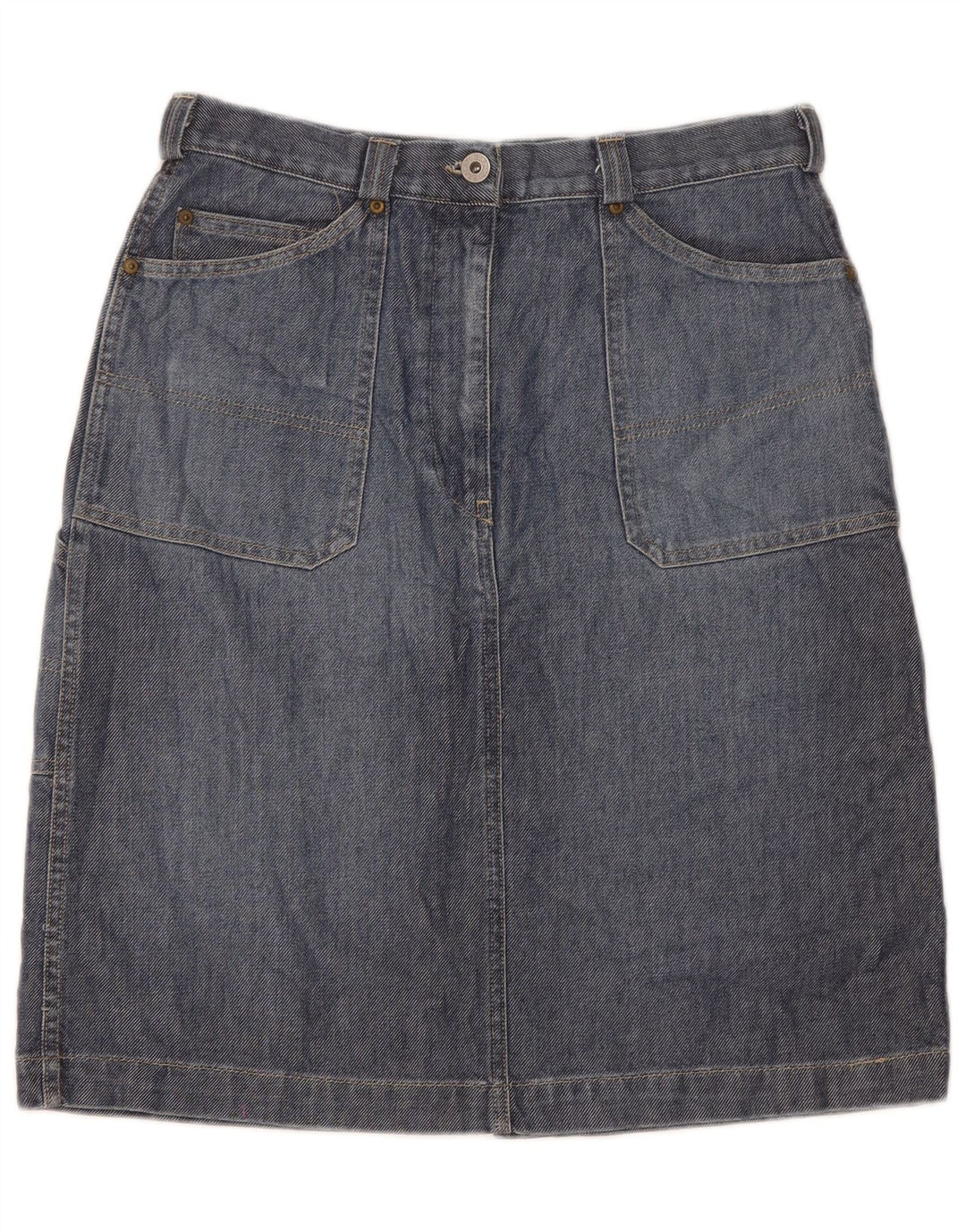 Replay Dame Denim Cargo Nederdel W29 Medium Blue Bomuld