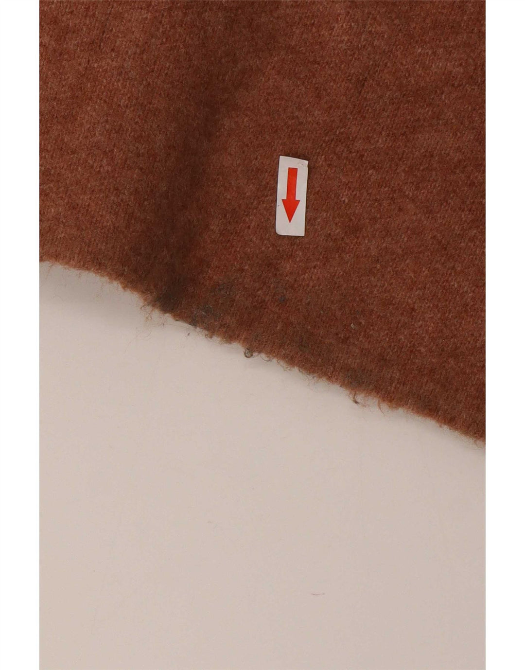 Zara Dame Longline Åben Cardigan Sweater UK 14 Medium Beige Uld