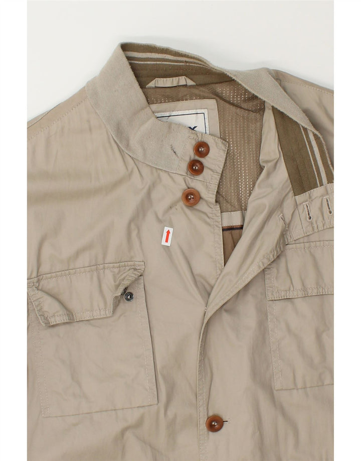 GEOX Mens Utility Jacket UK 46 3XL Beige Cotton Vintage Geox and Second-Hand Geox from Messina Hembry 