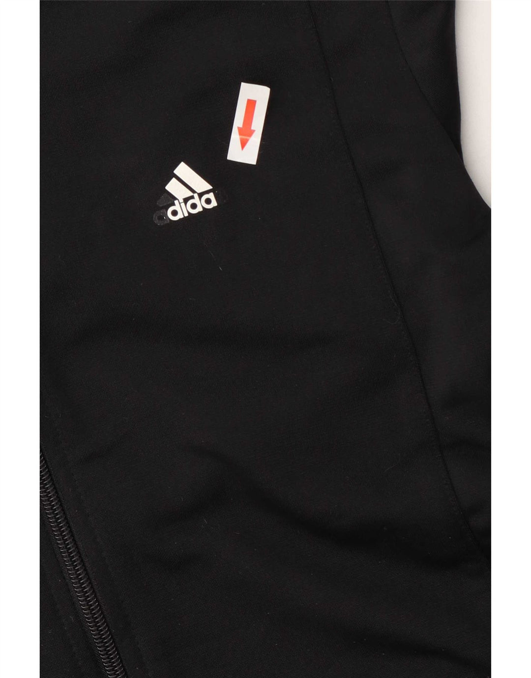 Adidas træningsdragt topjakke til kvinder UK 8/10 Lille sort polyester
