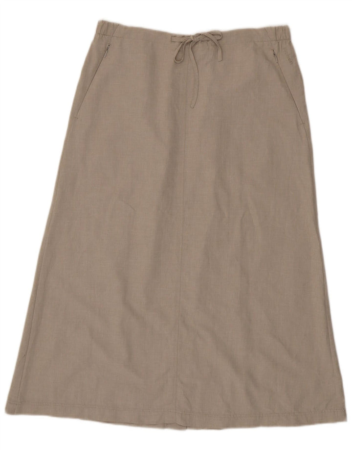Rohan Dame A-Line nederdel UK 12 Medium W32 Beige Polyamid