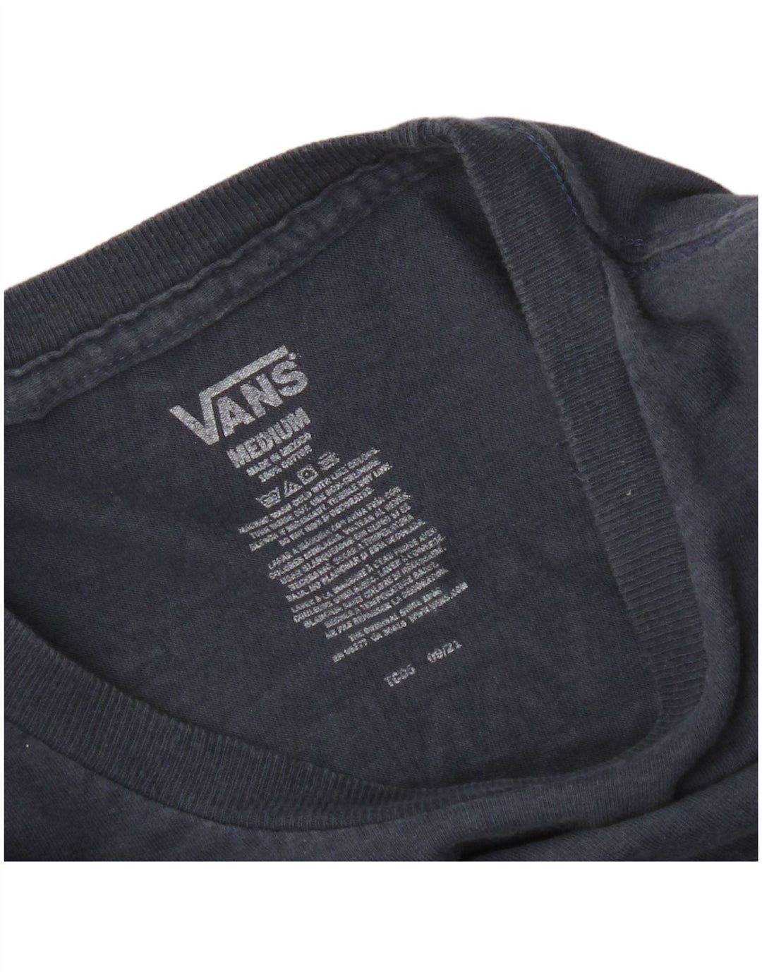 Vans Herre Grafisk T-Shirt Top Medium Navy Blue