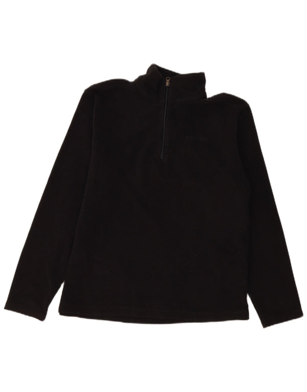 Diadora Fleece Jumper med lynlås til kvinder UK 18 XL Sort Polyester