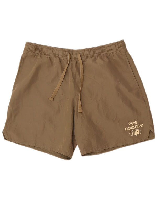 New Balance Badeshorts til mænd Large Khaki Polyester