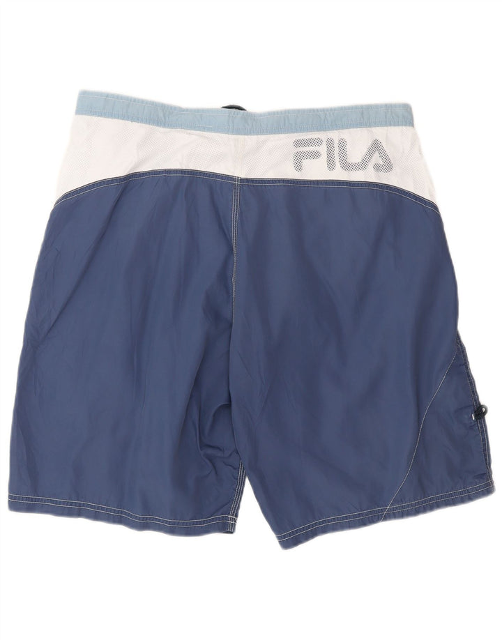 Fila Herre grafiske svømmeshorts Medium Blue Colourblock