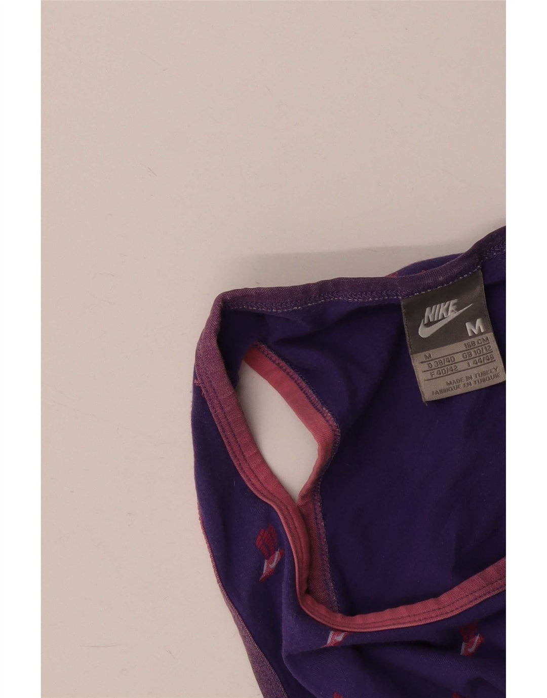 Nike Dame Grafisk Vest Top UK 10/12 Medium Lilla