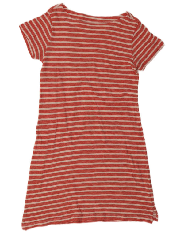 Vineyard Vines Womens T-Shirt Dress UK 14 Medium Red Striped Cotton