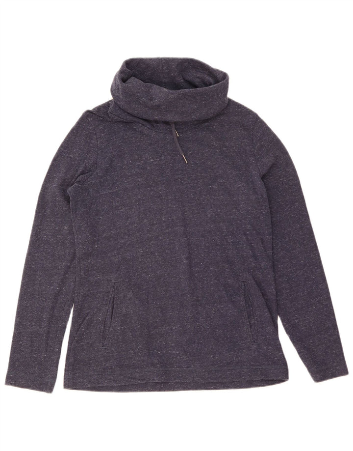 Marks & Spencer Dame Sweatshirt Jumper UK 10 Small Navy Blue Flecked