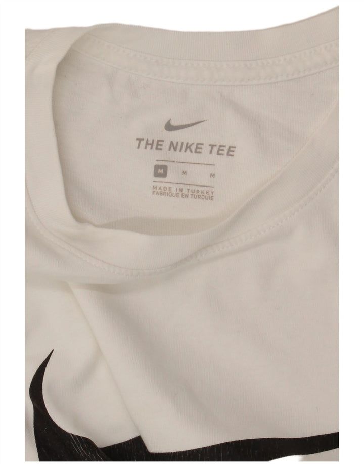 NIKE Mens Graphic T-Shirt Top Medium White