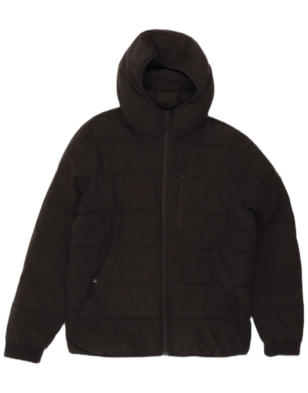 Abercrombie & Fitch Herre hættepolstret jakke UK 38 Medium Sort
