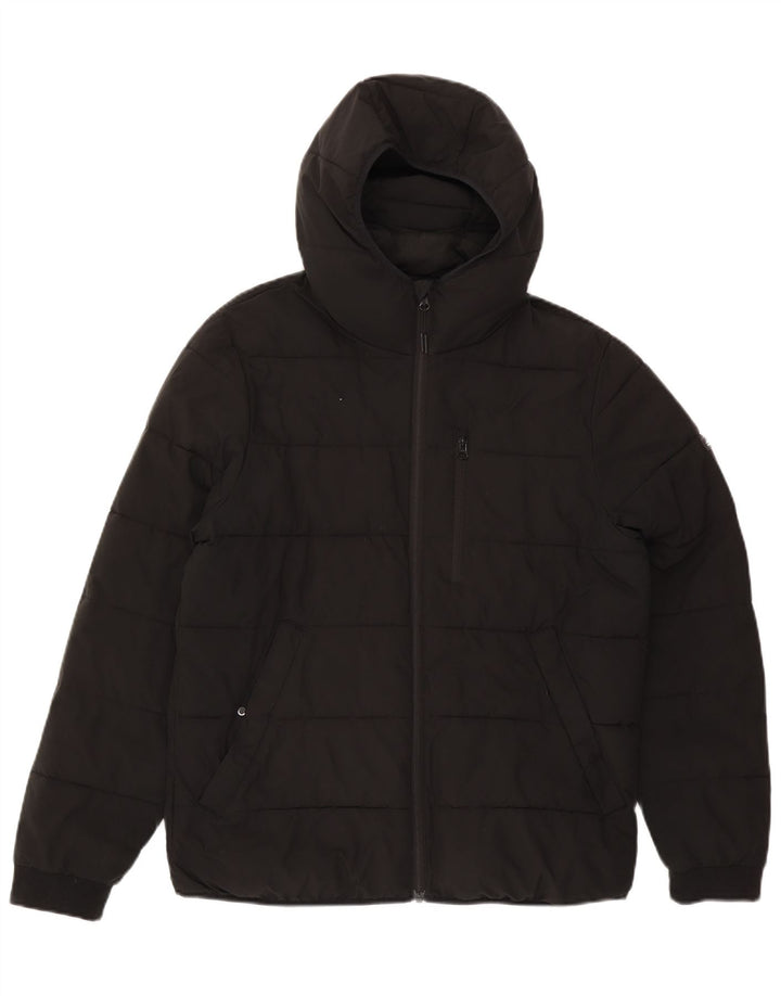 Abercrombie & Fitch Herre hættepolstret jakke UK 38 Medium Sort