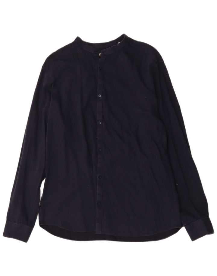 Jack & Jones herreskjorte XL marineblå bomuld