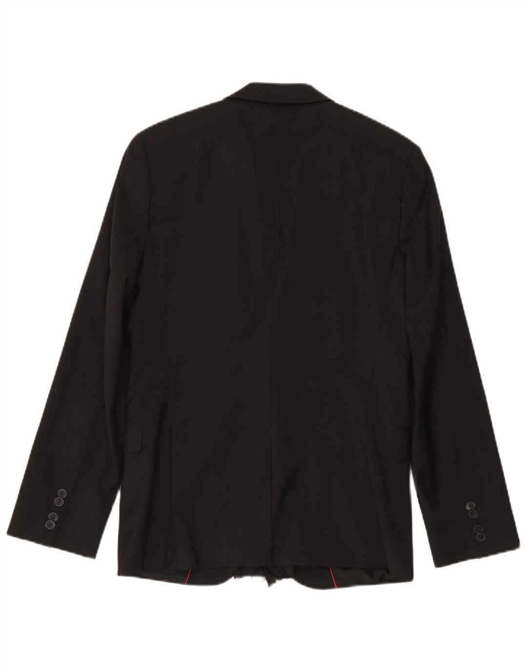 Hugo Boss Herre 2-knaps blazerjakke EU 46 Lille sort uld