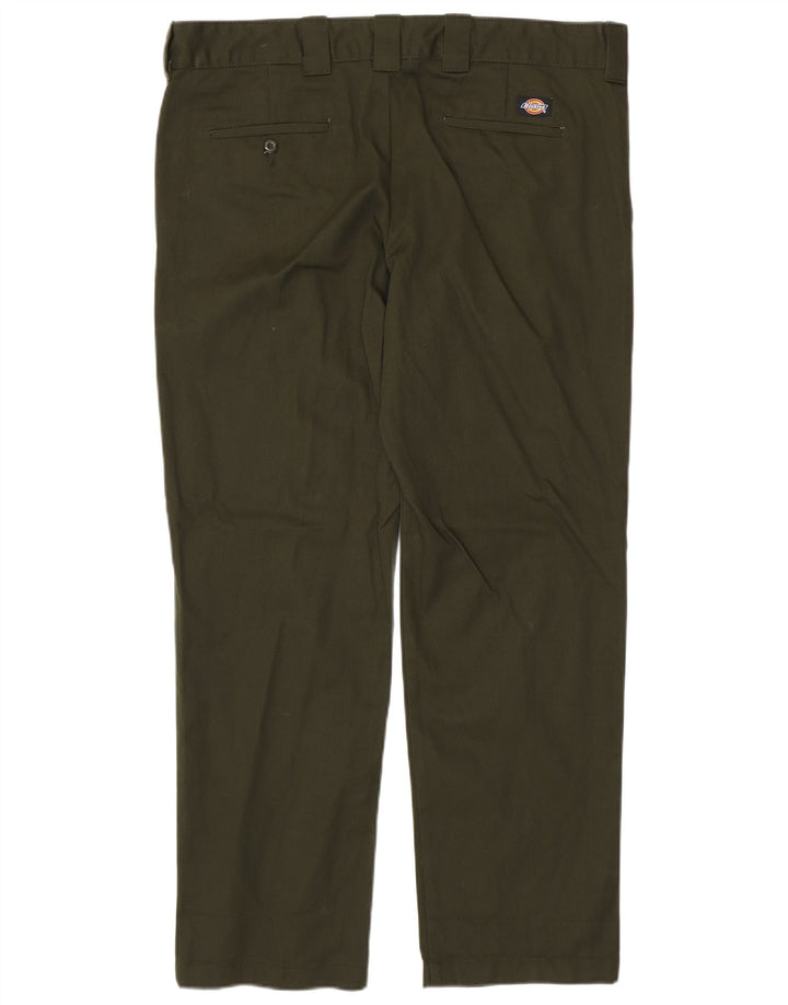 DICKIES Herre Slim Straight Chino Bukser W38 L32 Khaki Polyester